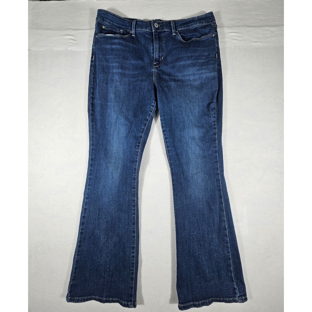 Signature by Levi Strauss Women Mid Rise Bootcut Jean Dark Wash Blue 16S W33 L30